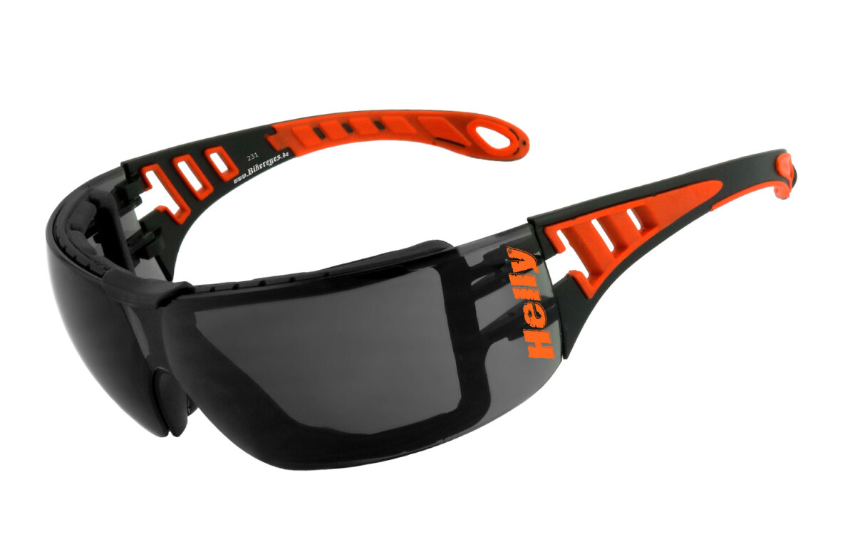 HELLY - No.1 Bikereyes | SEHSTÄRKE möglich | Motorradbrille, Multifunktionsbrille, Motorrad-Sonnenbrille, Bikerbrille, w