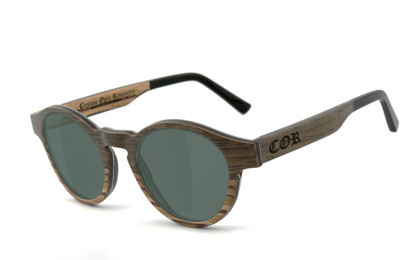 COR009 Holz Sonnenbrille (Polbrille)