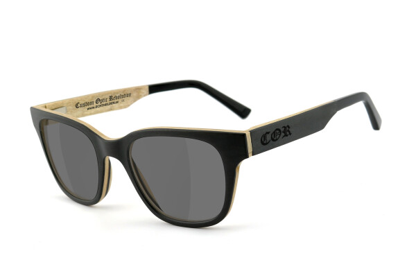 COR014 Holz Sonnenbrille (phototrope Gläser)