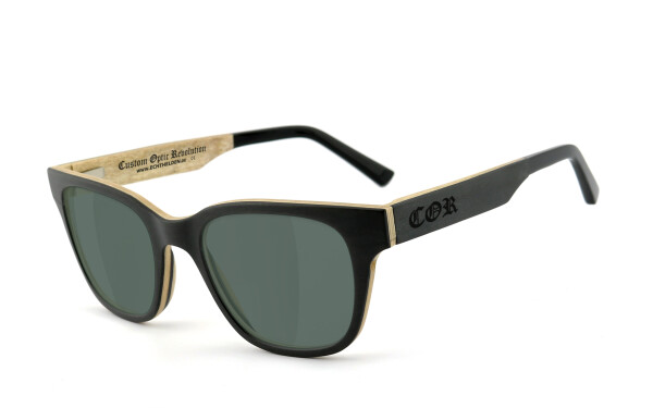 COR014 Holz Sonnenbrille (Polbrille)